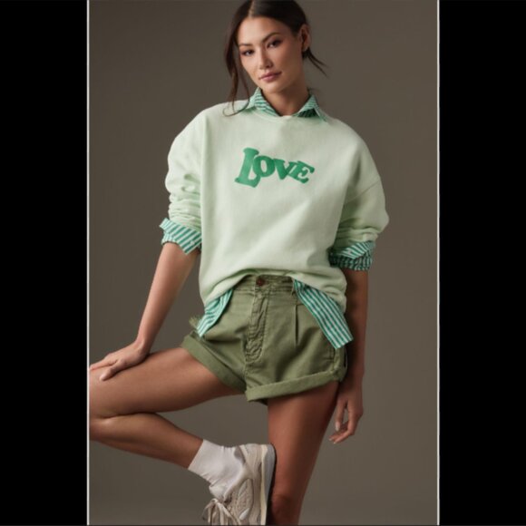 Brand New Women's KULE Oversized 70's Love Sweatshirt - Picture 5 of 12